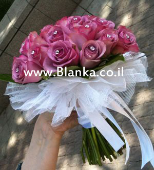 dark pink wedding bouquet